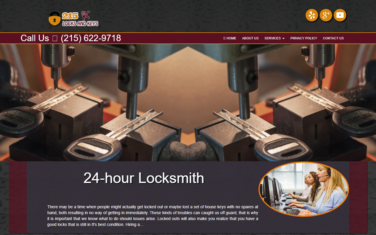 215locksandkeys.com screenshot