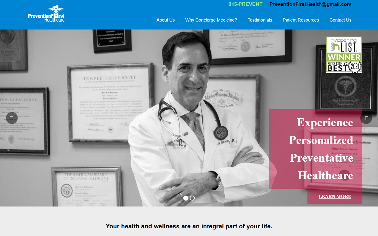 215prevent.com screenshot