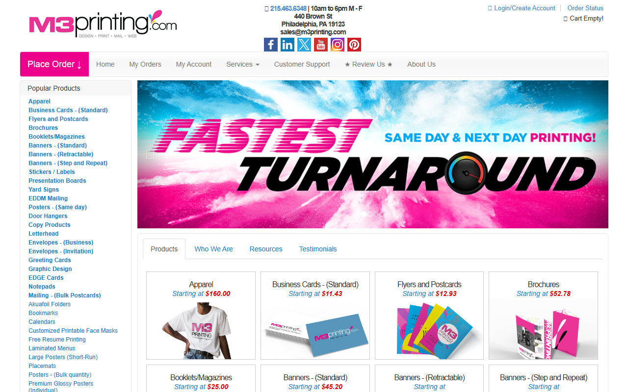 215printer.com screenshot