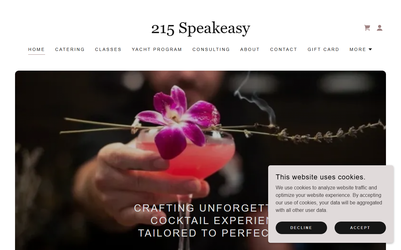 215speakeasy.com screenshot