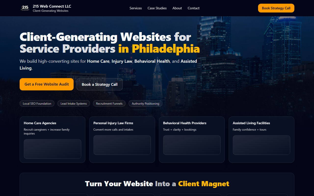 215webconnect.com screenshot