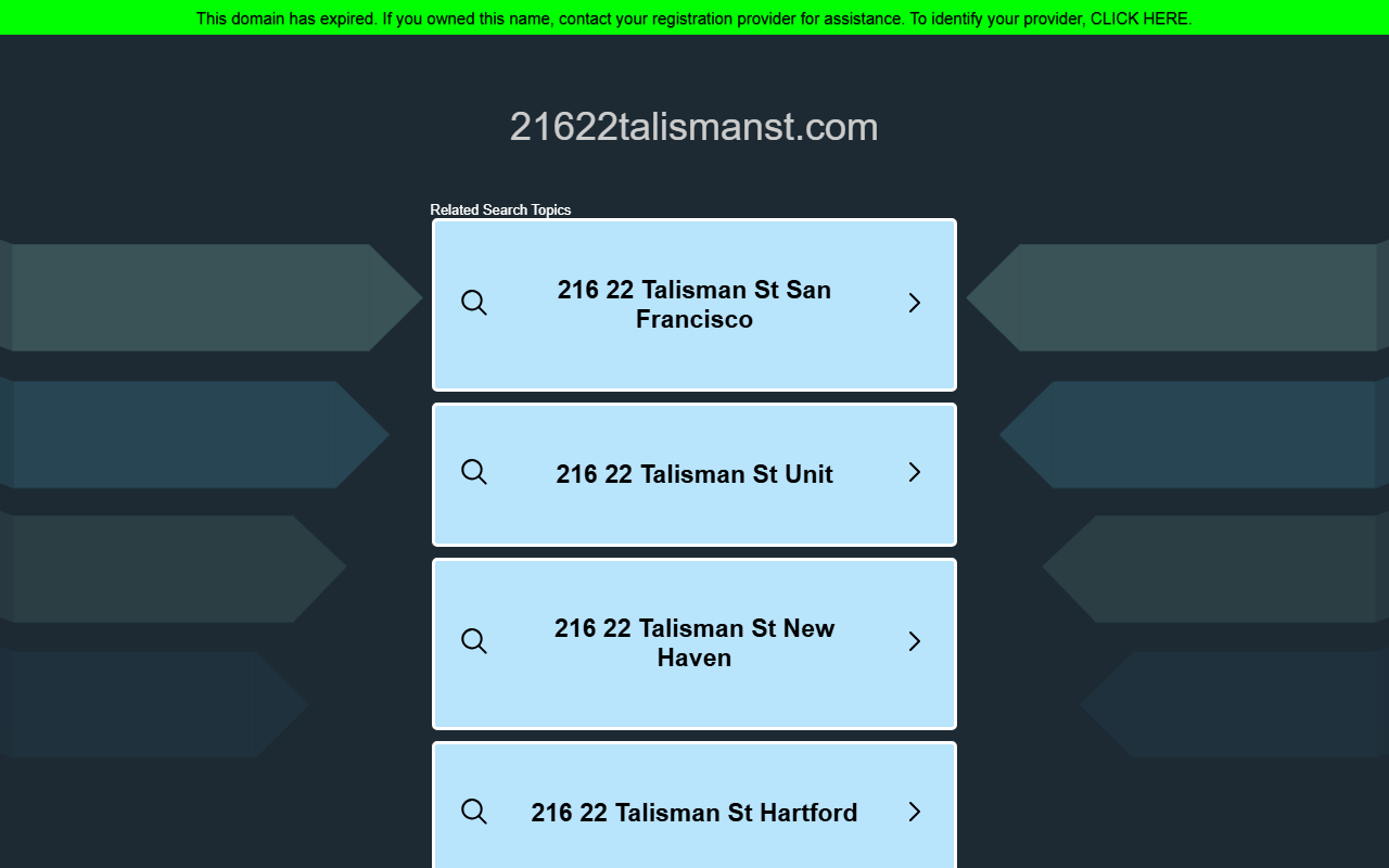 21622talismanst.com screenshot