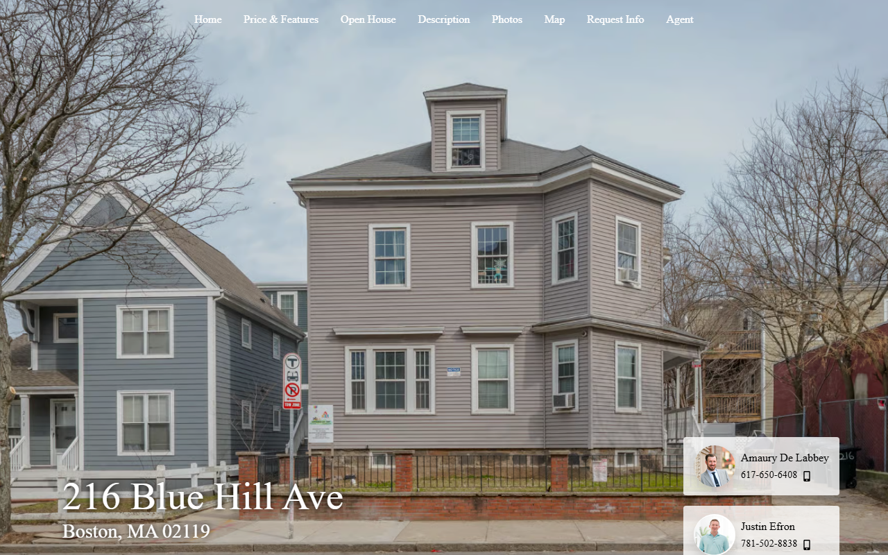216bluehill.com screenshot