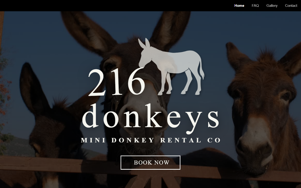 216donkeys.com screenshot
