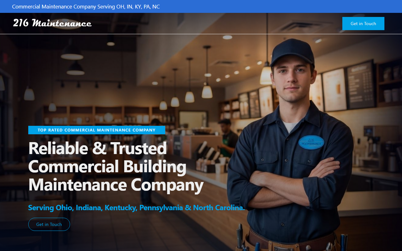 216maintenance.com screenshot