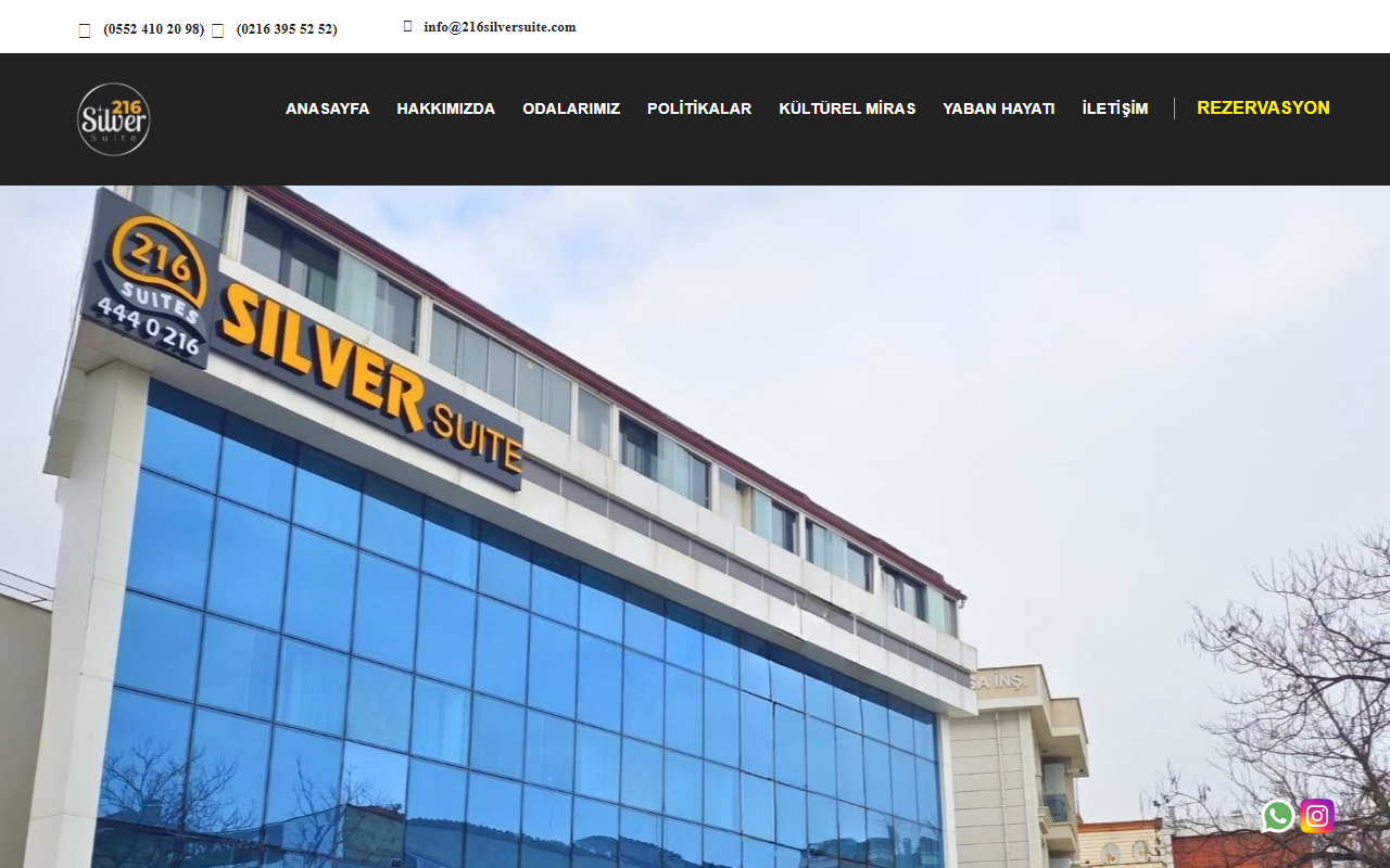 216silversuite.com screenshot