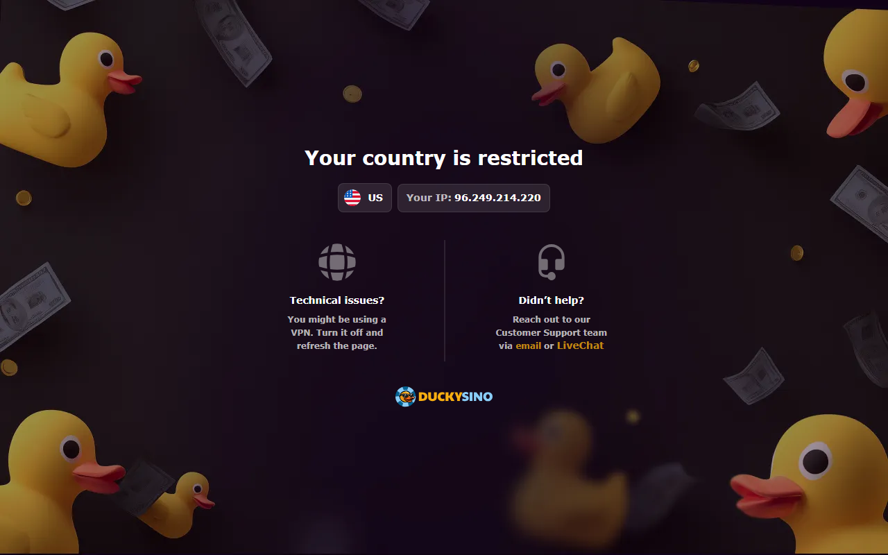 217duckysino.com screenshot