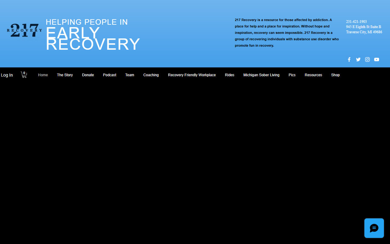 217recovery.com screenshot