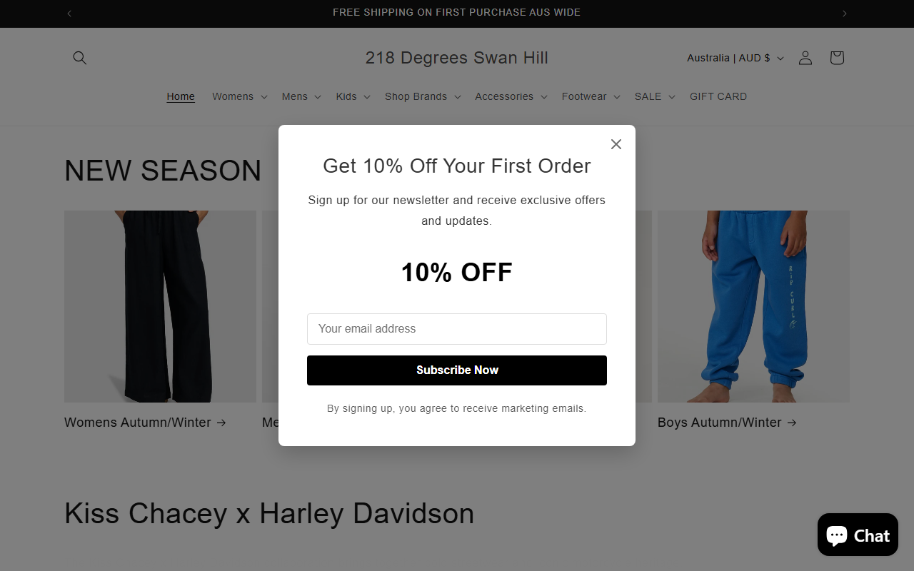 218-degrees.com screenshot