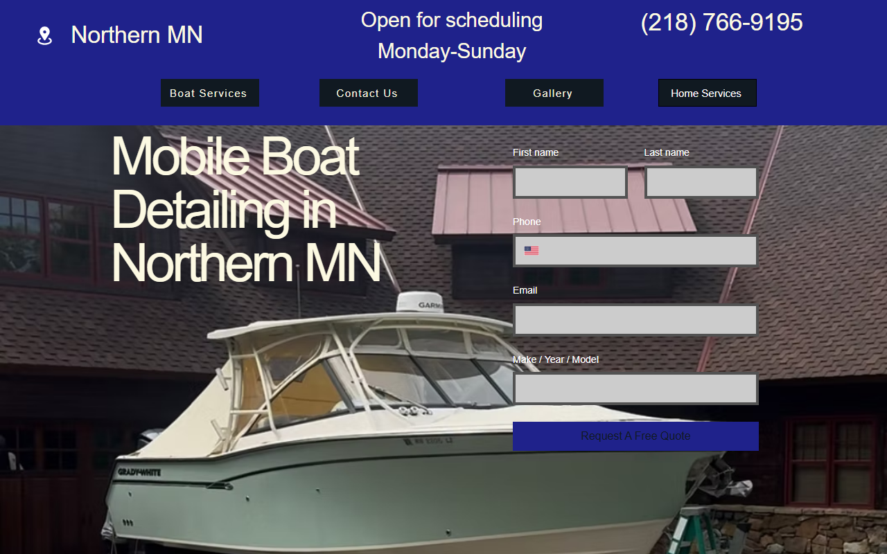 218boatdetailing.com screenshot
