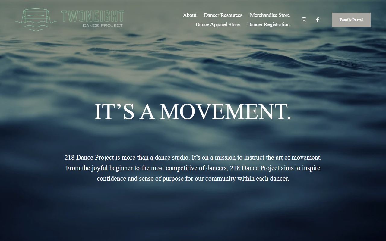 218danceproject.com screenshot