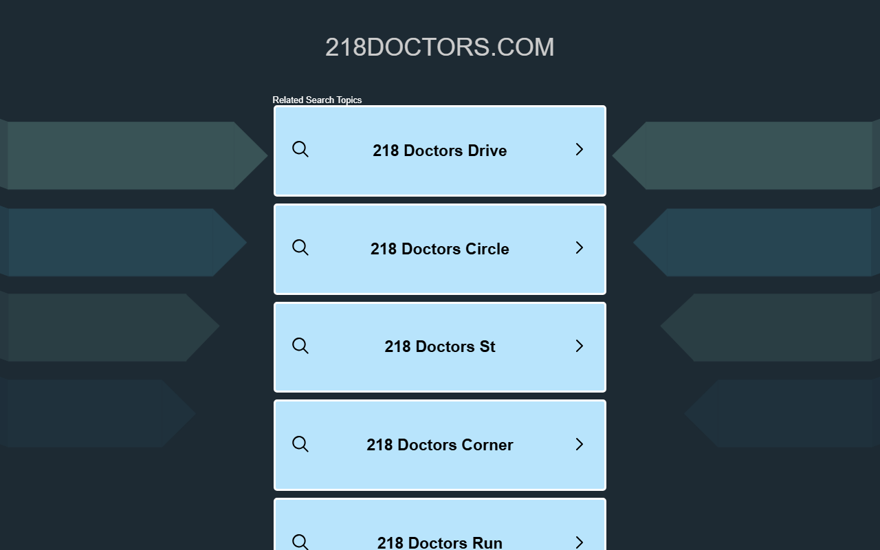 218doctors.com screenshot