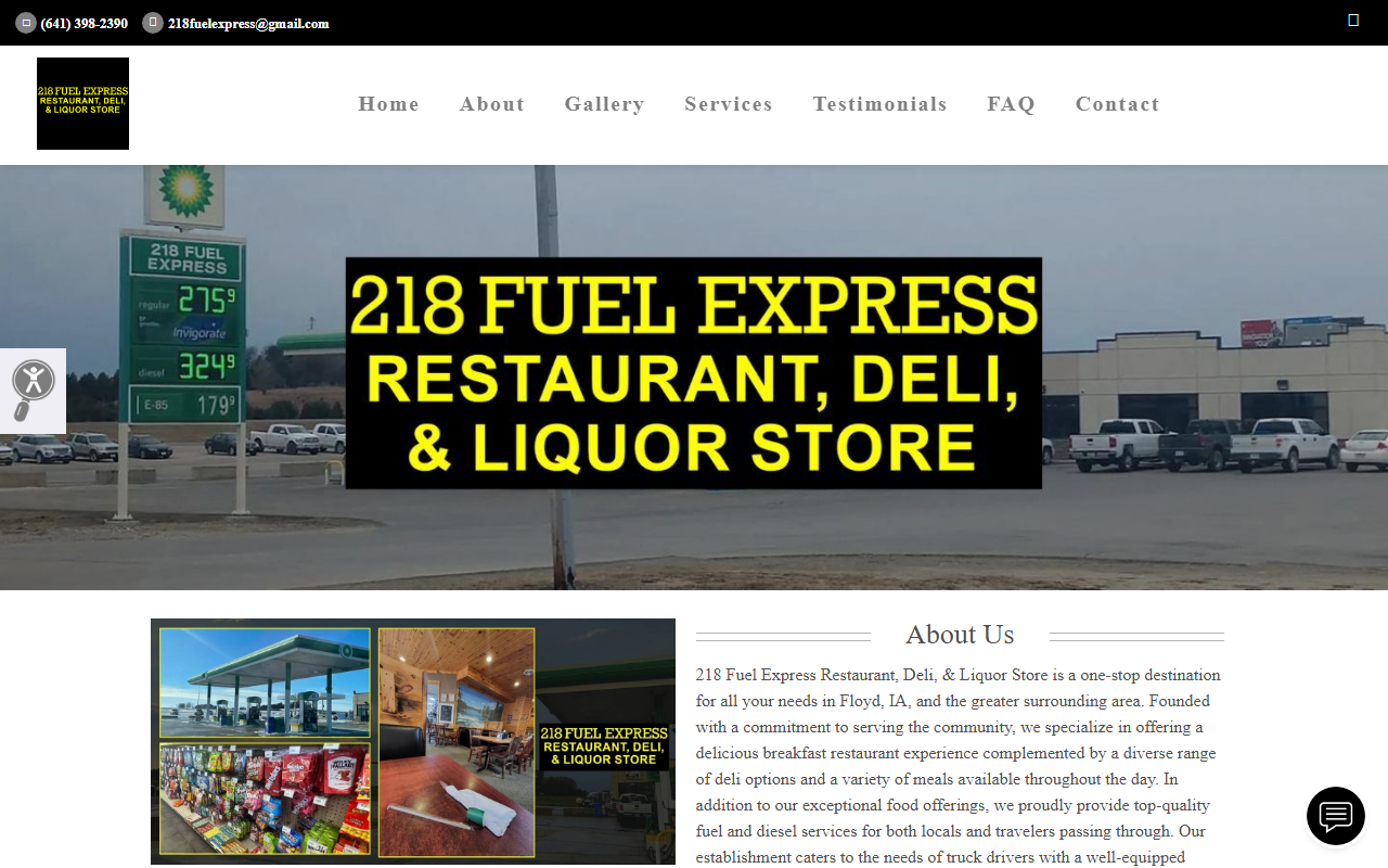 218fuelexpress.com screenshot