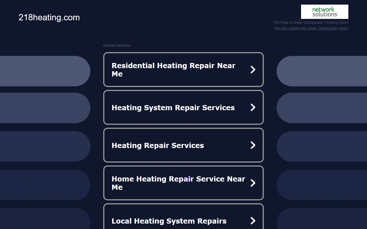 218heating.com screenshot