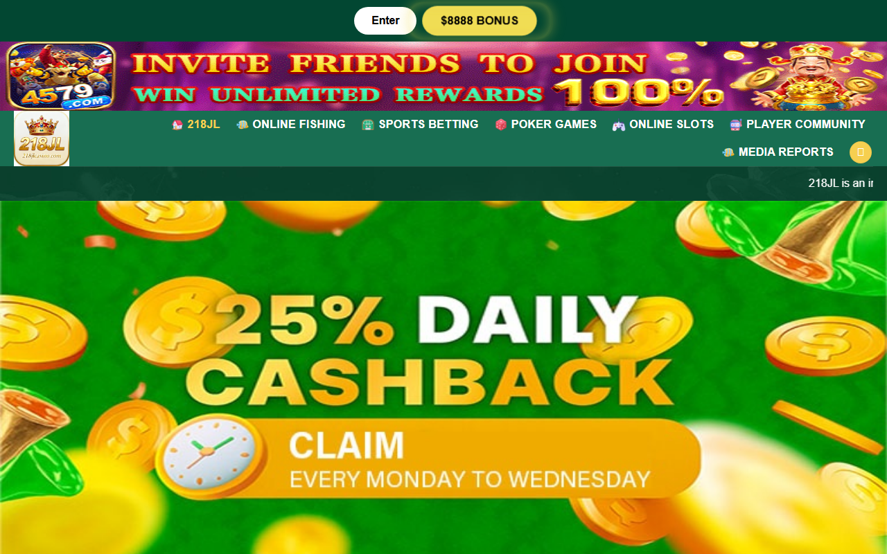 218jlcasino.com screenshot