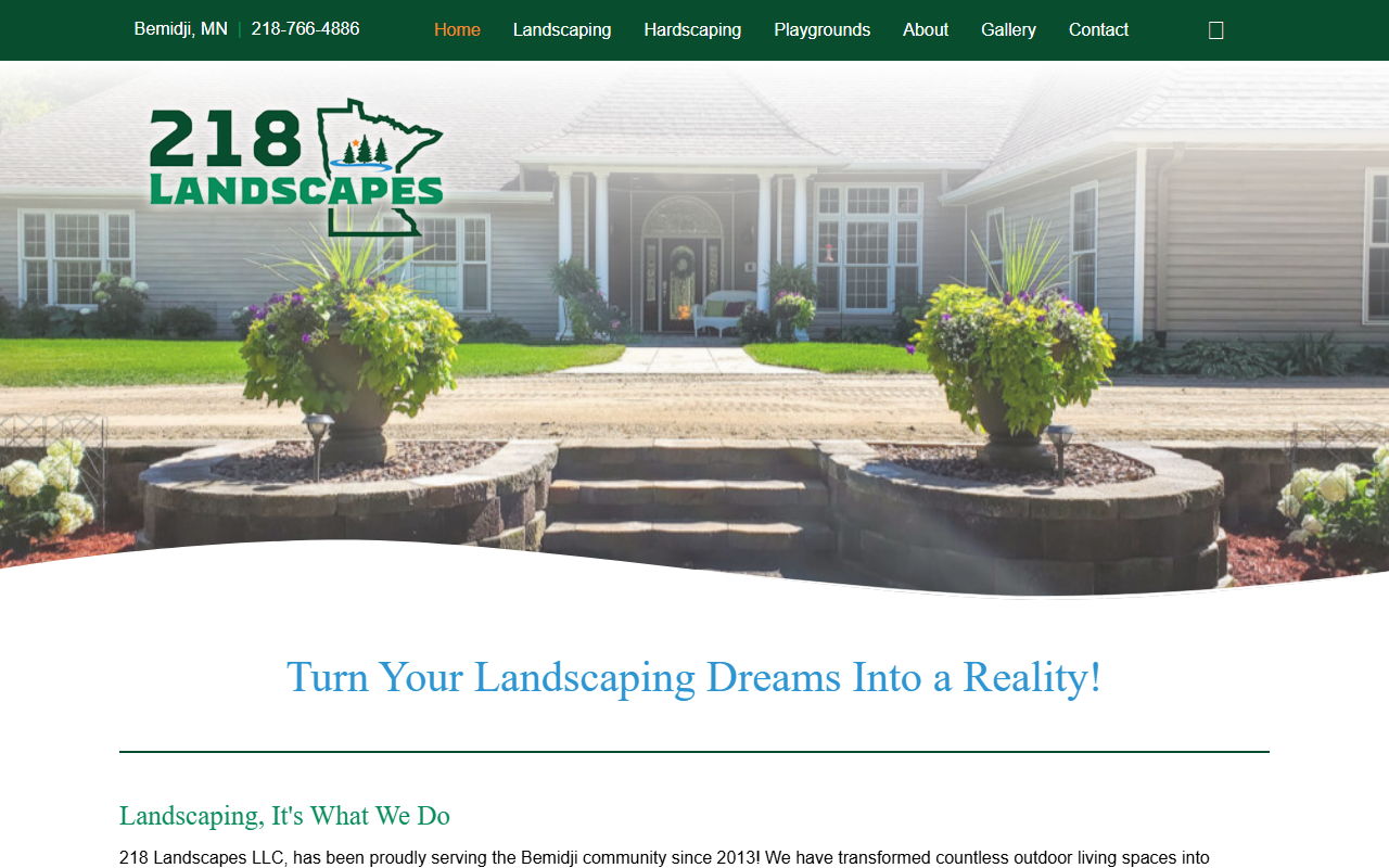 218landscapes.com screenshot