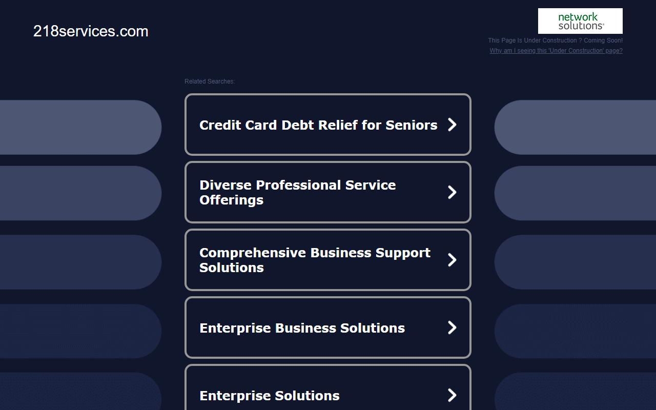 218services.com screenshot