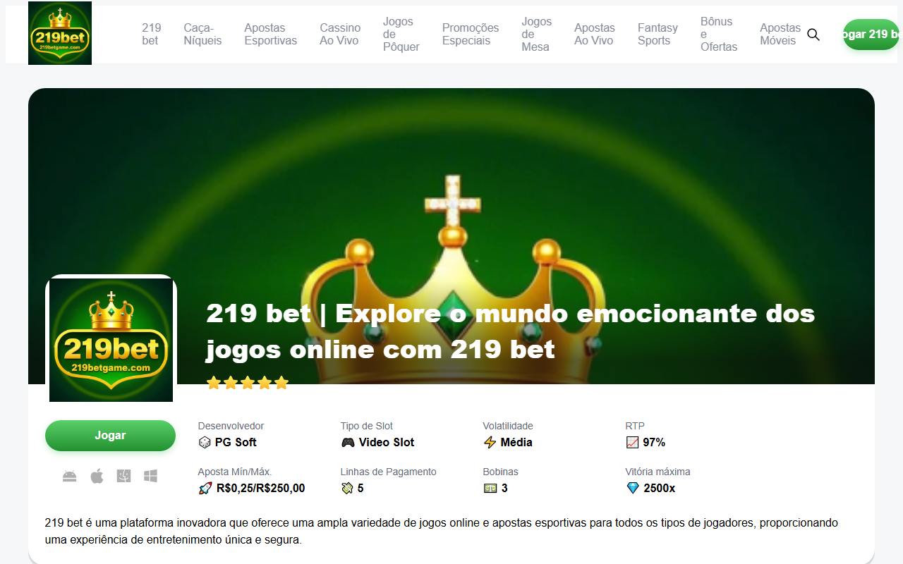 219betgame.com screenshot