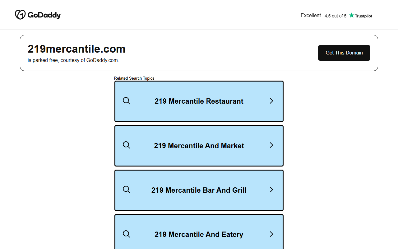 219mercantile.com screenshot