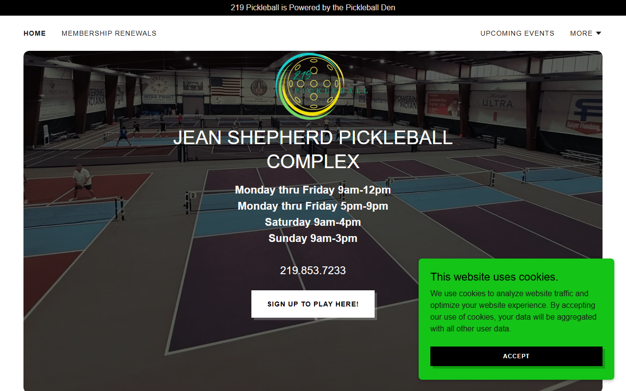 219pickleball.com screenshot