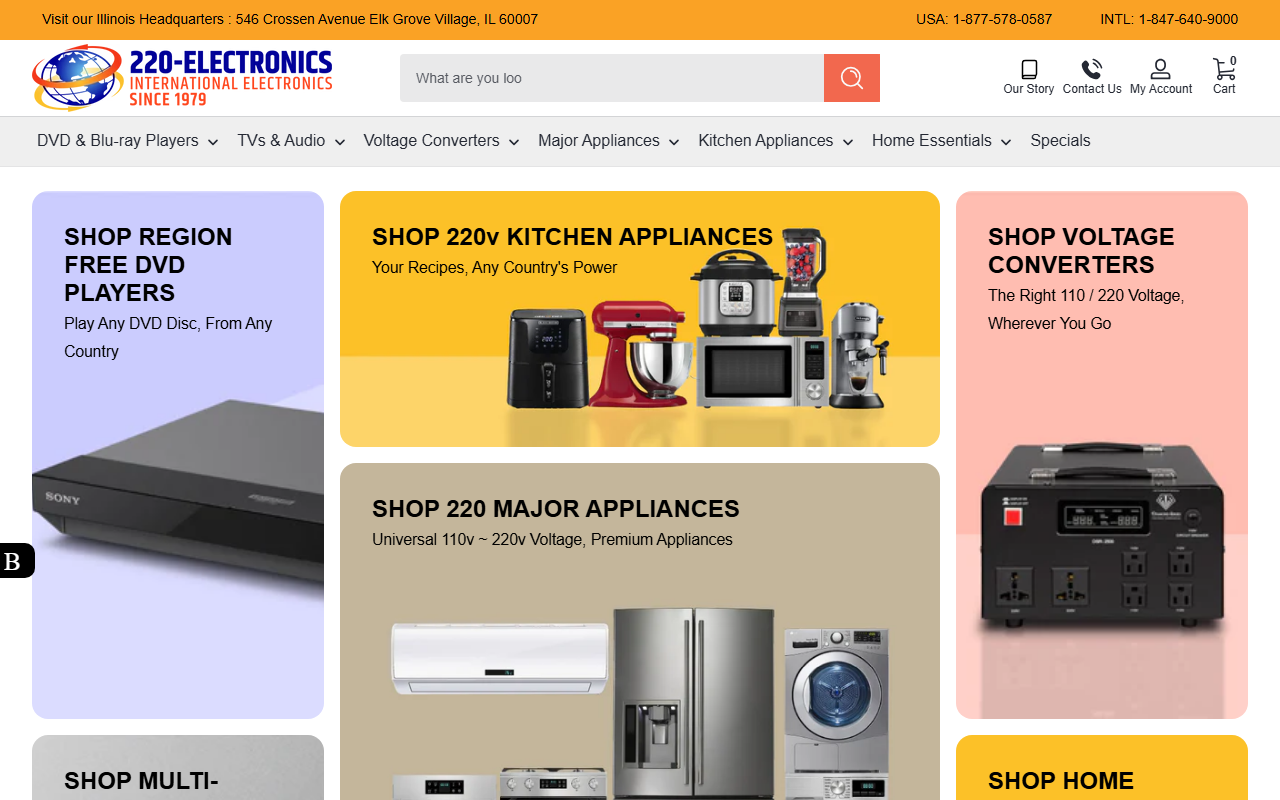 220-electronics.com screenshot