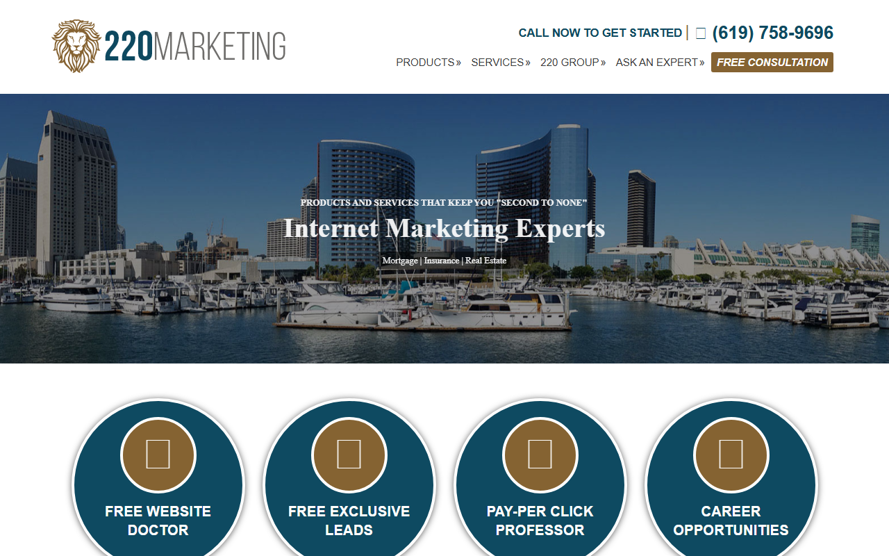 220marketing.com screenshot