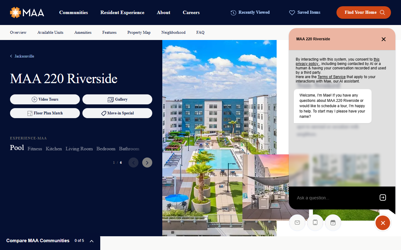 220riversideapts.com screenshot