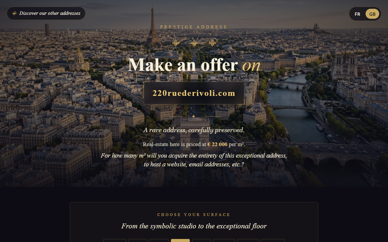 220ruederivoli.com screenshot