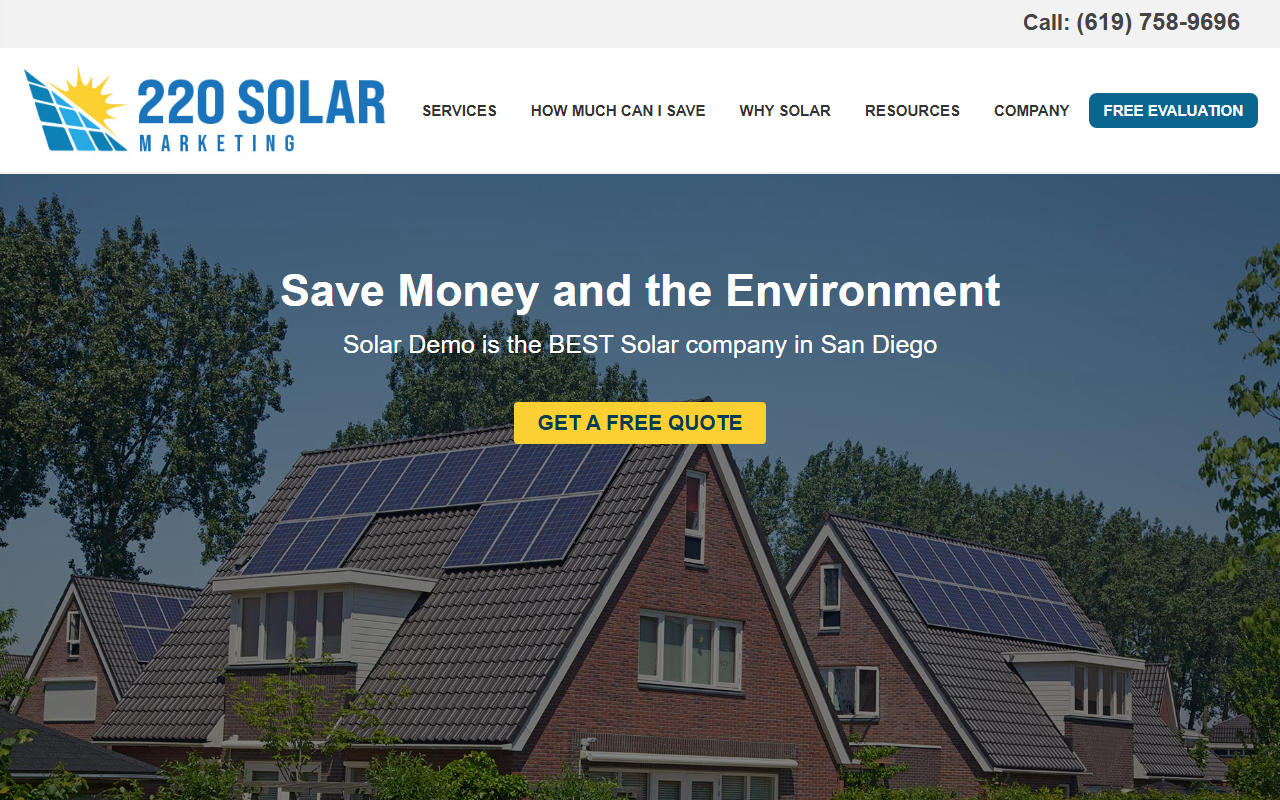 220solardemo.com screenshot