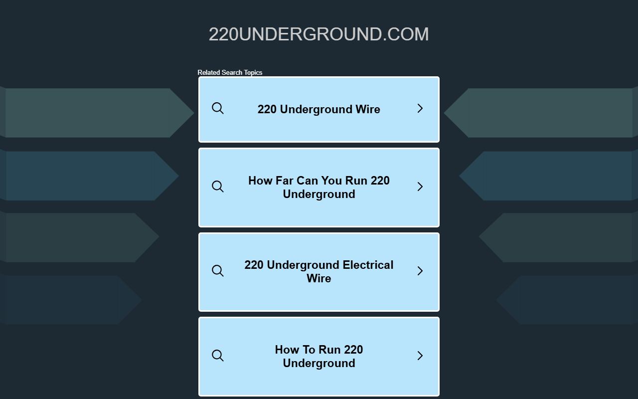 220underground.com screenshot