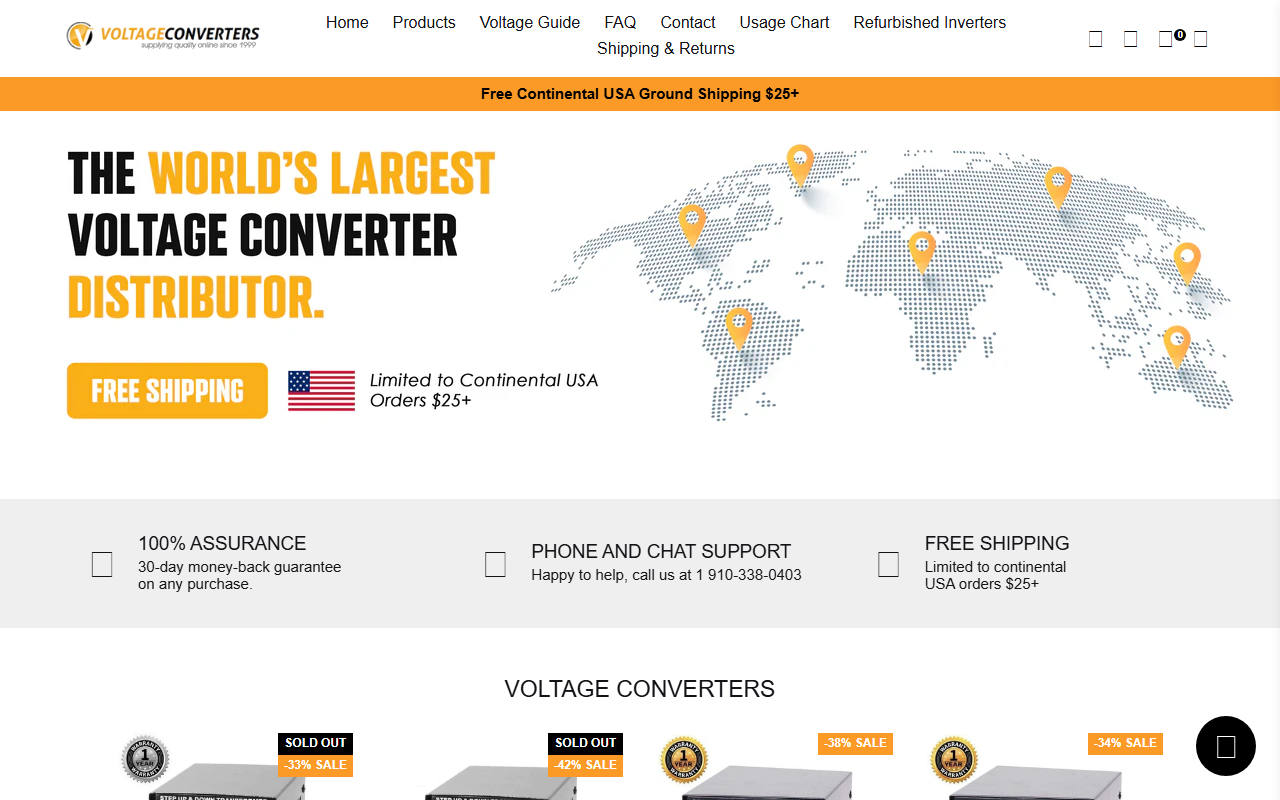 220voltappliance.com screenshot