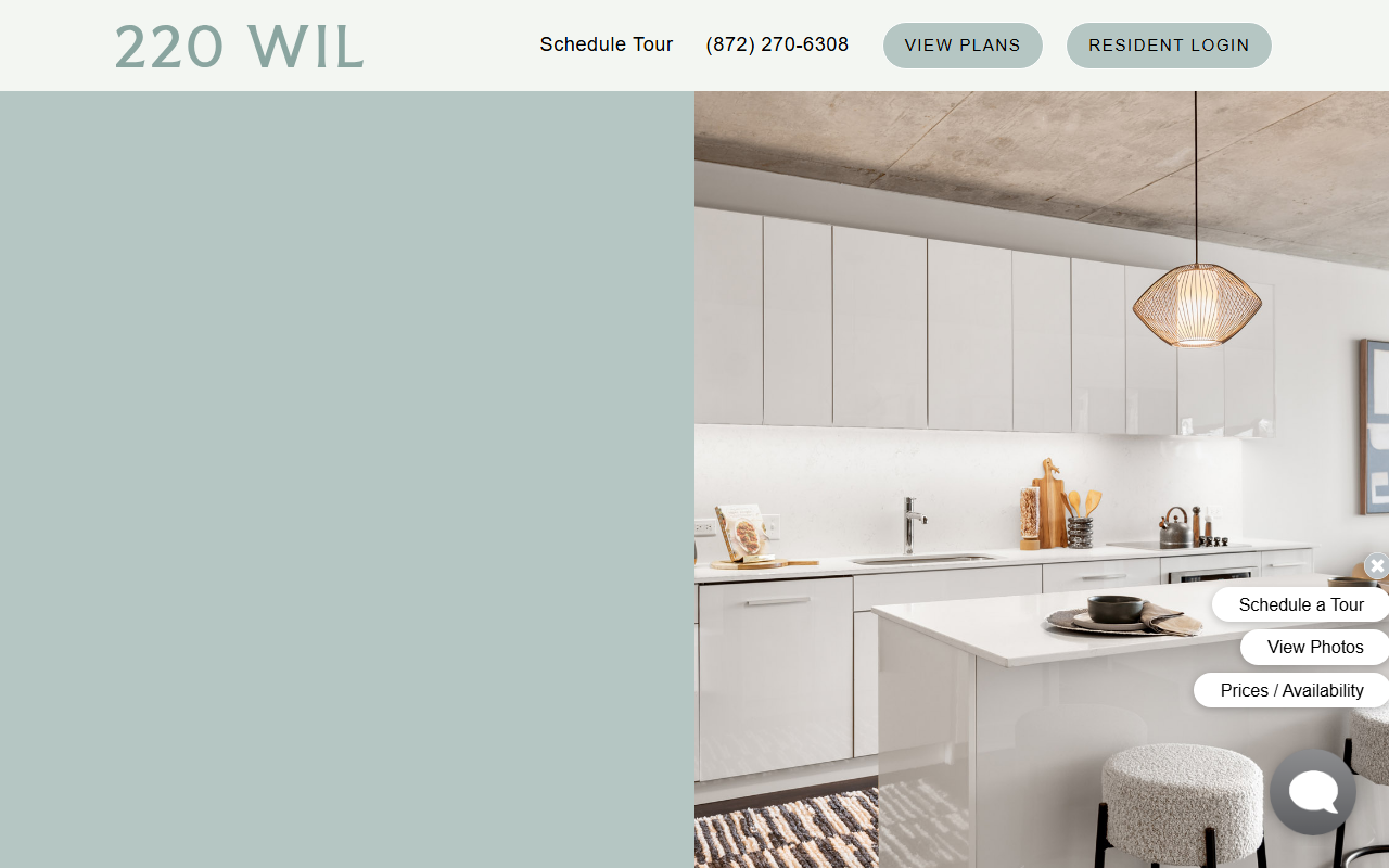 220wilchicago.com screenshot