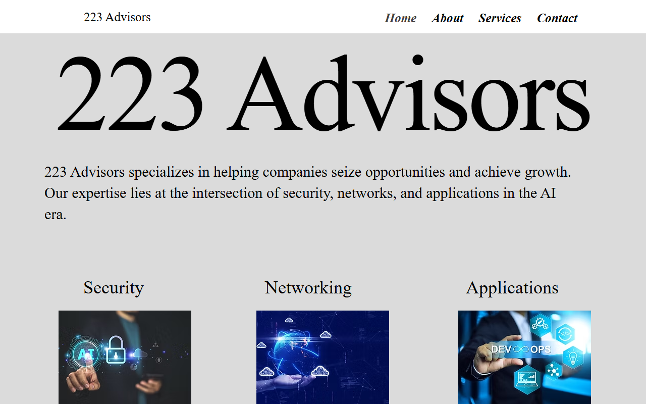 223advisors.com screenshot