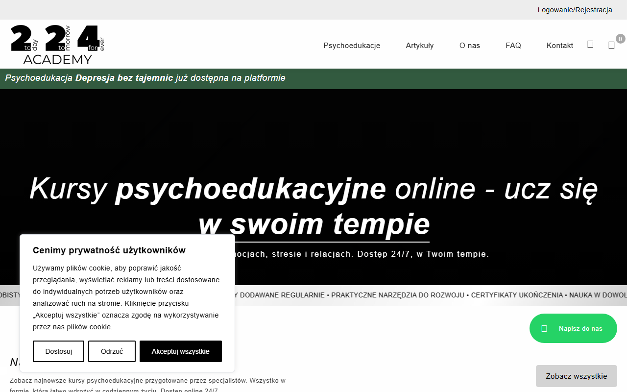 224academy.com screenshot