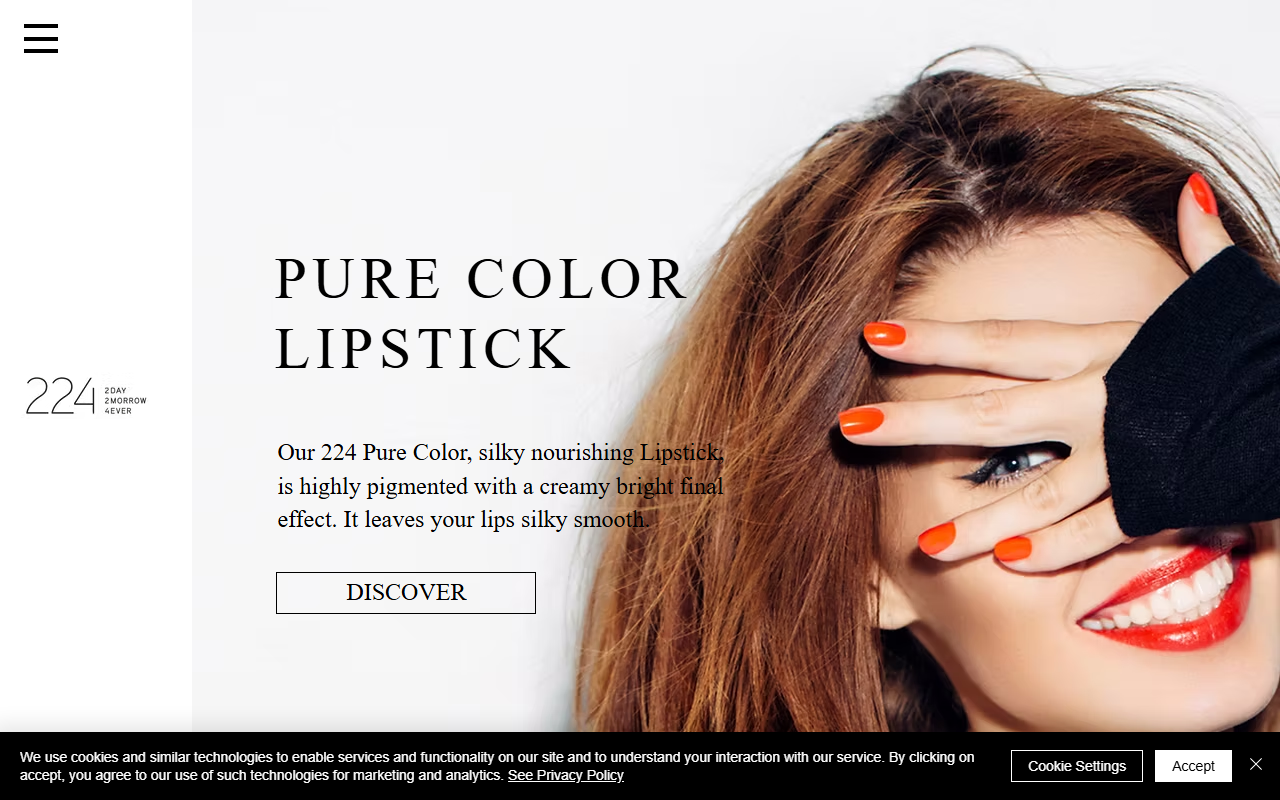 224cosmetics.com screenshot