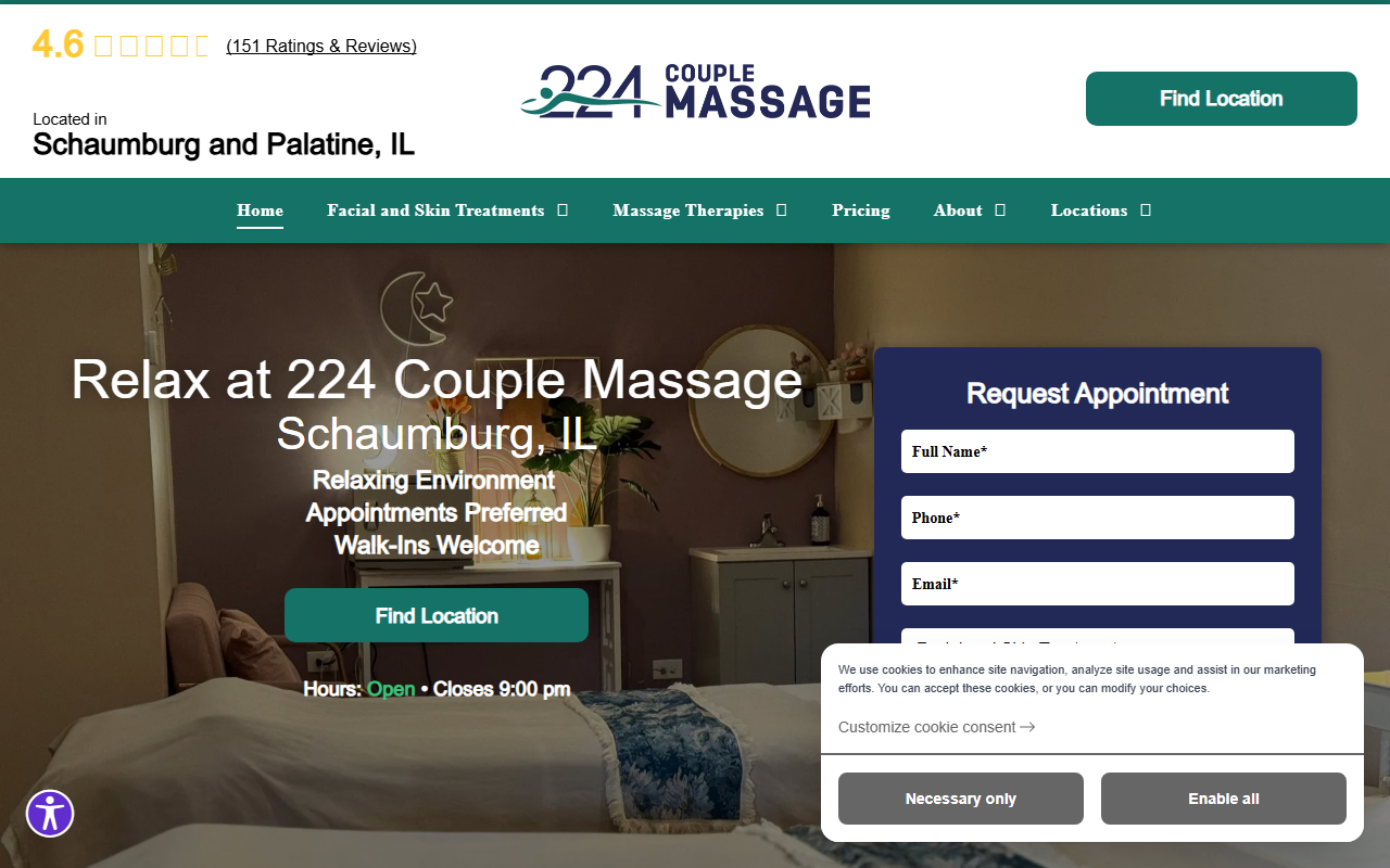 224massage.com screenshot
