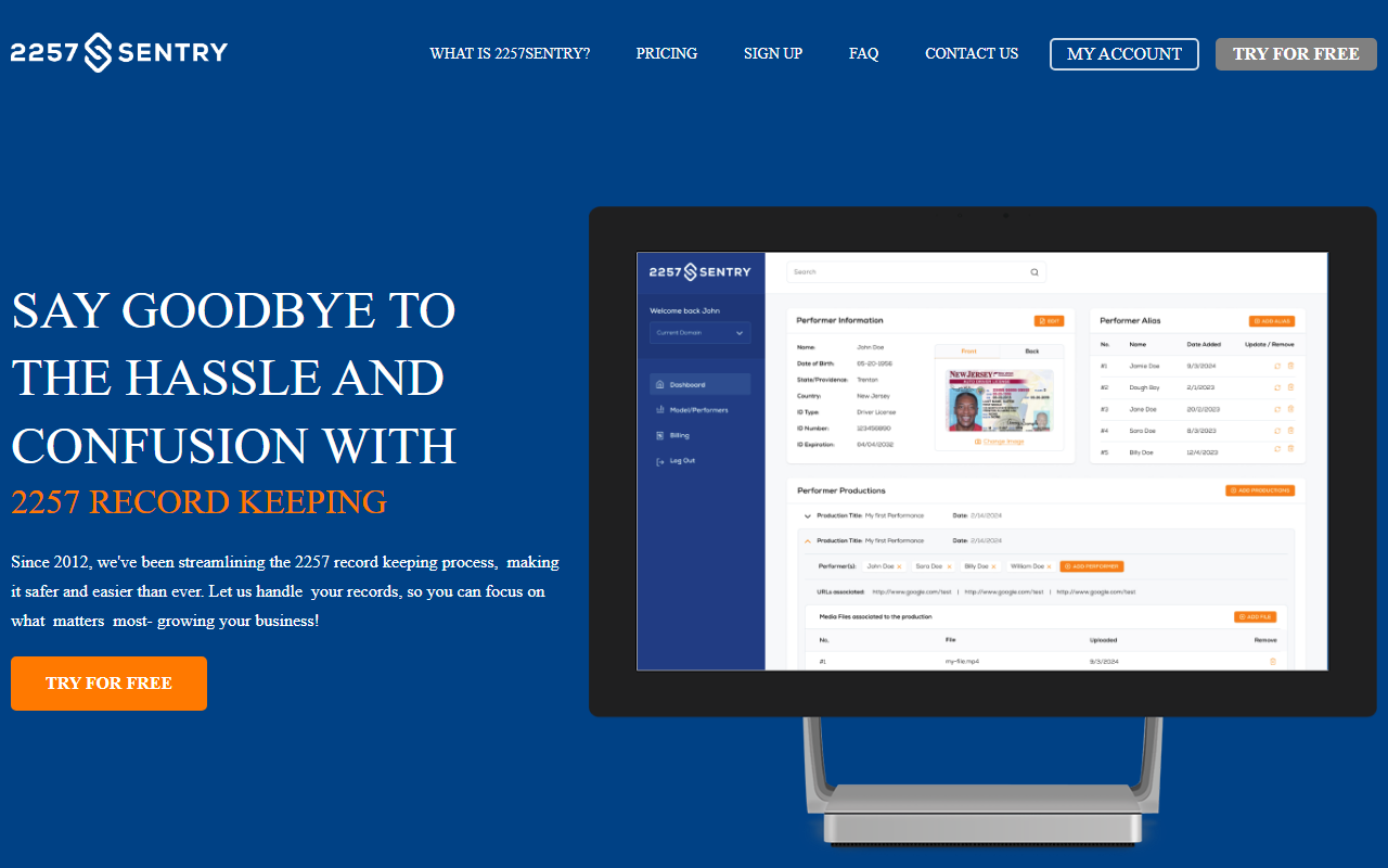 2257sentry.com screenshot