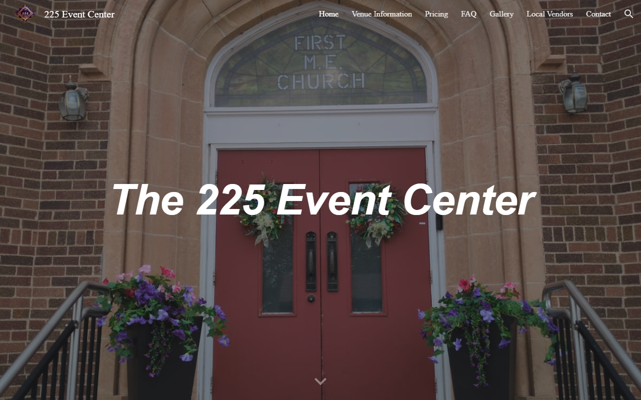 225eventcenter.com screenshot