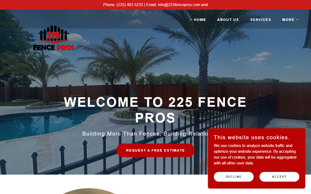 225fencepros.com screenshot