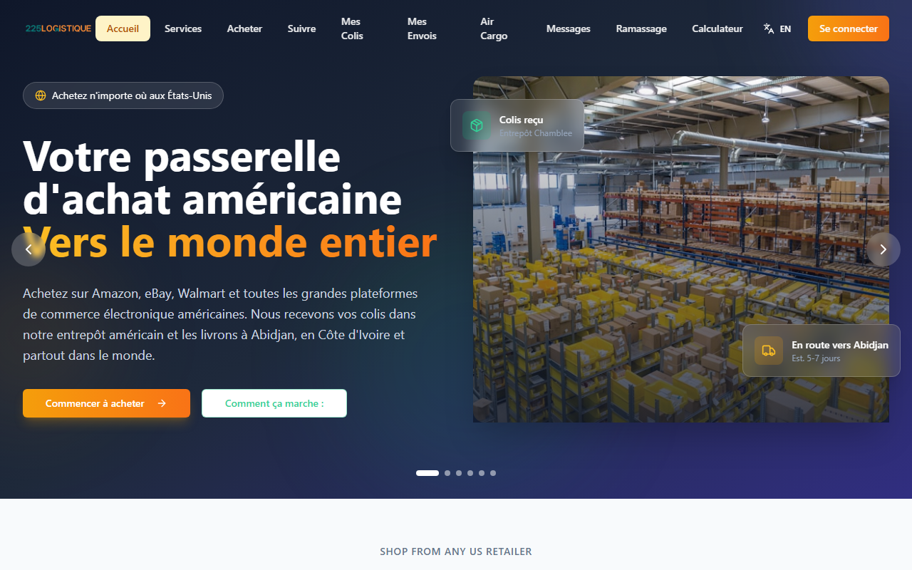 225logistique.com screenshot