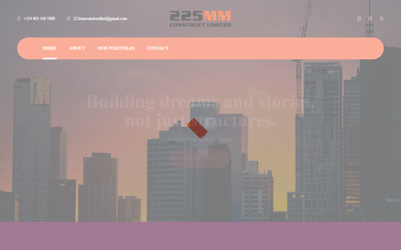 225mmconstruct.com screenshot