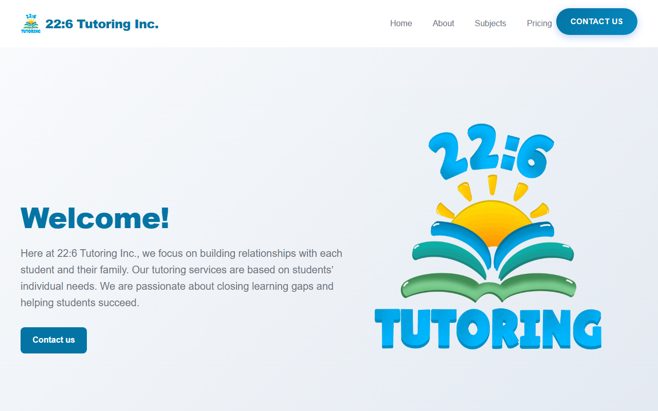 226tutoring.com screenshot