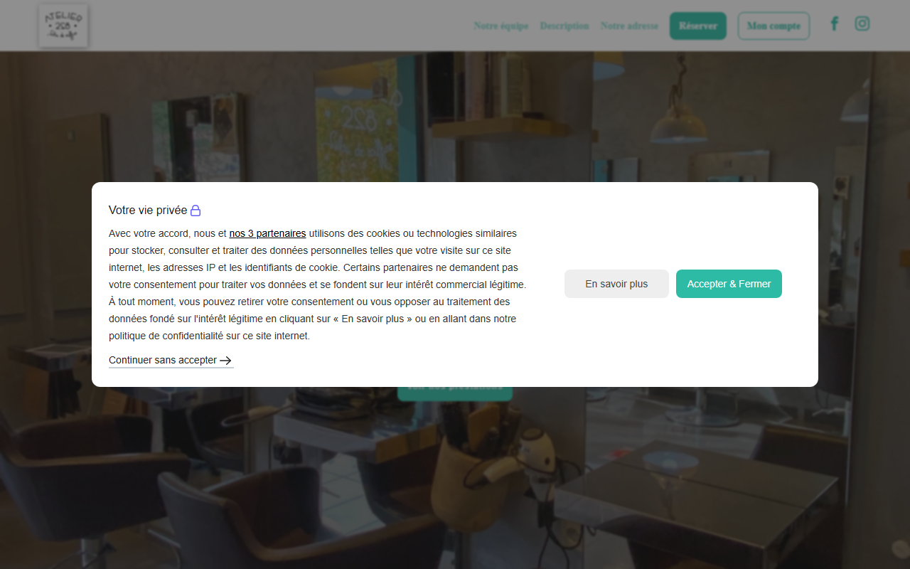 228atelierbeaute.com screenshot