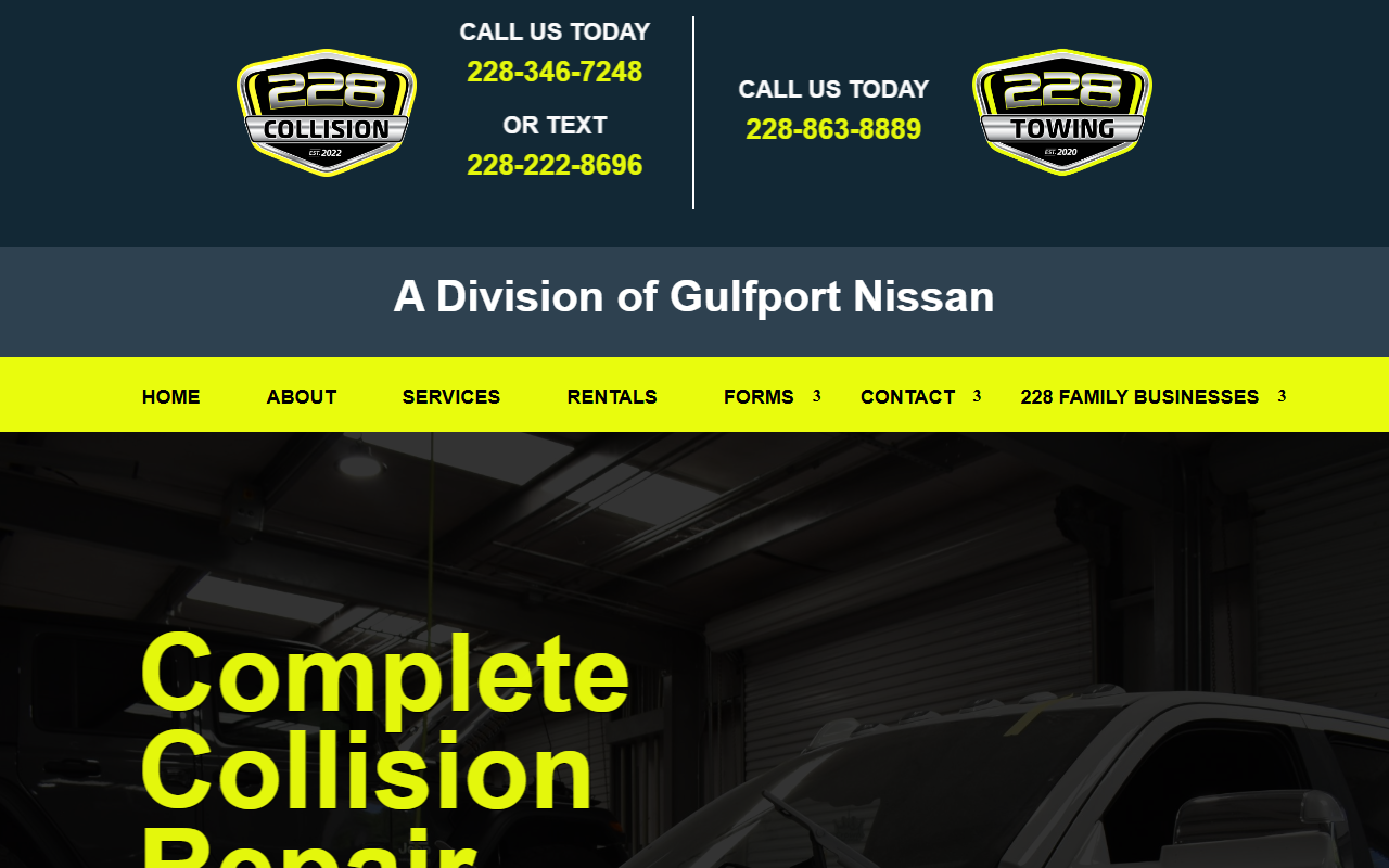 228collision.com screenshot