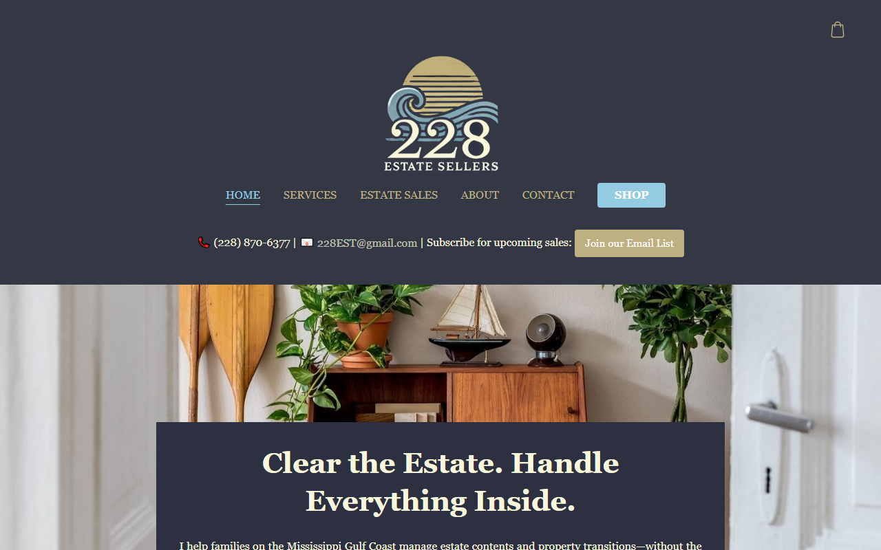 228estatesellers.com screenshot