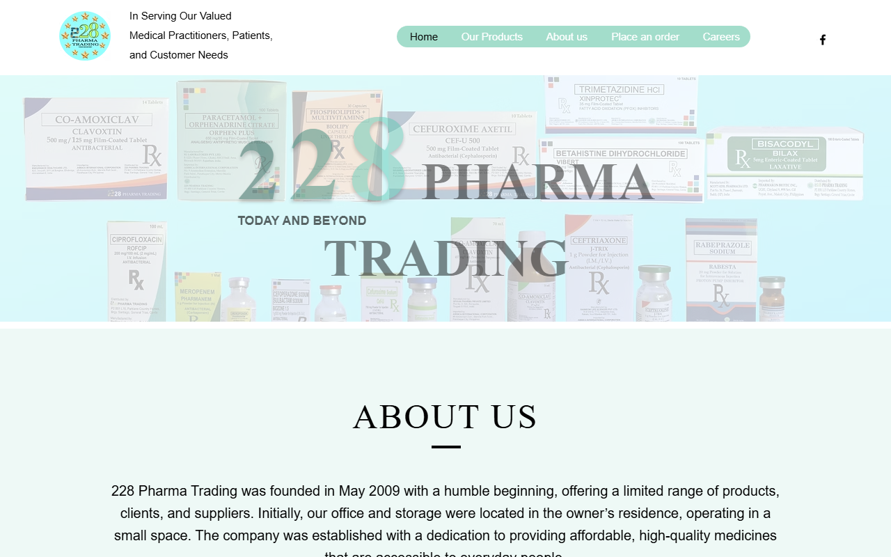228pharmatrading.com screenshot
