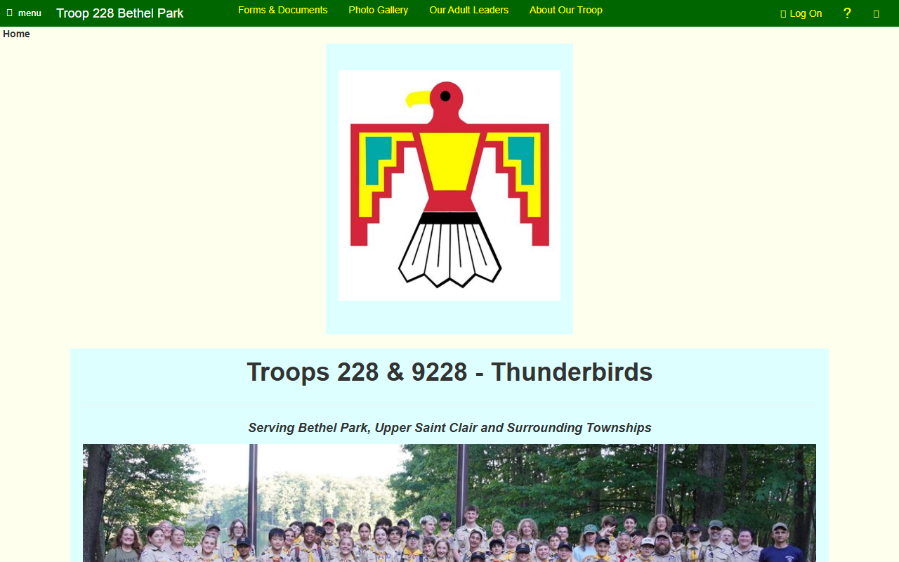 228thunderbirds.com screenshot
