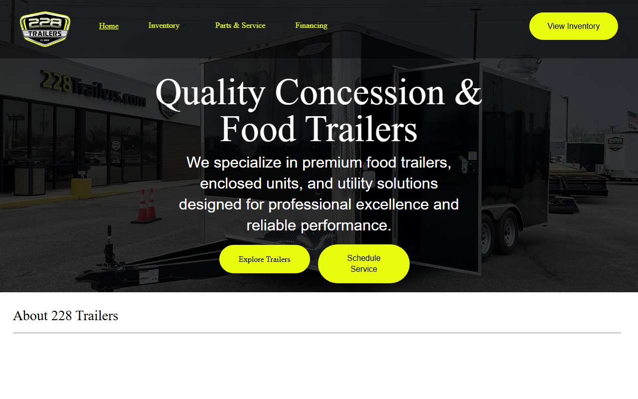 228trailers.com screenshot