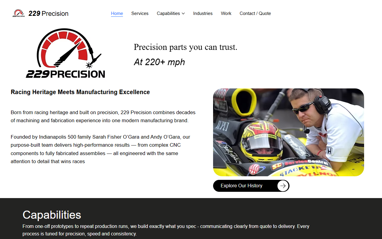 229precision.com screenshot