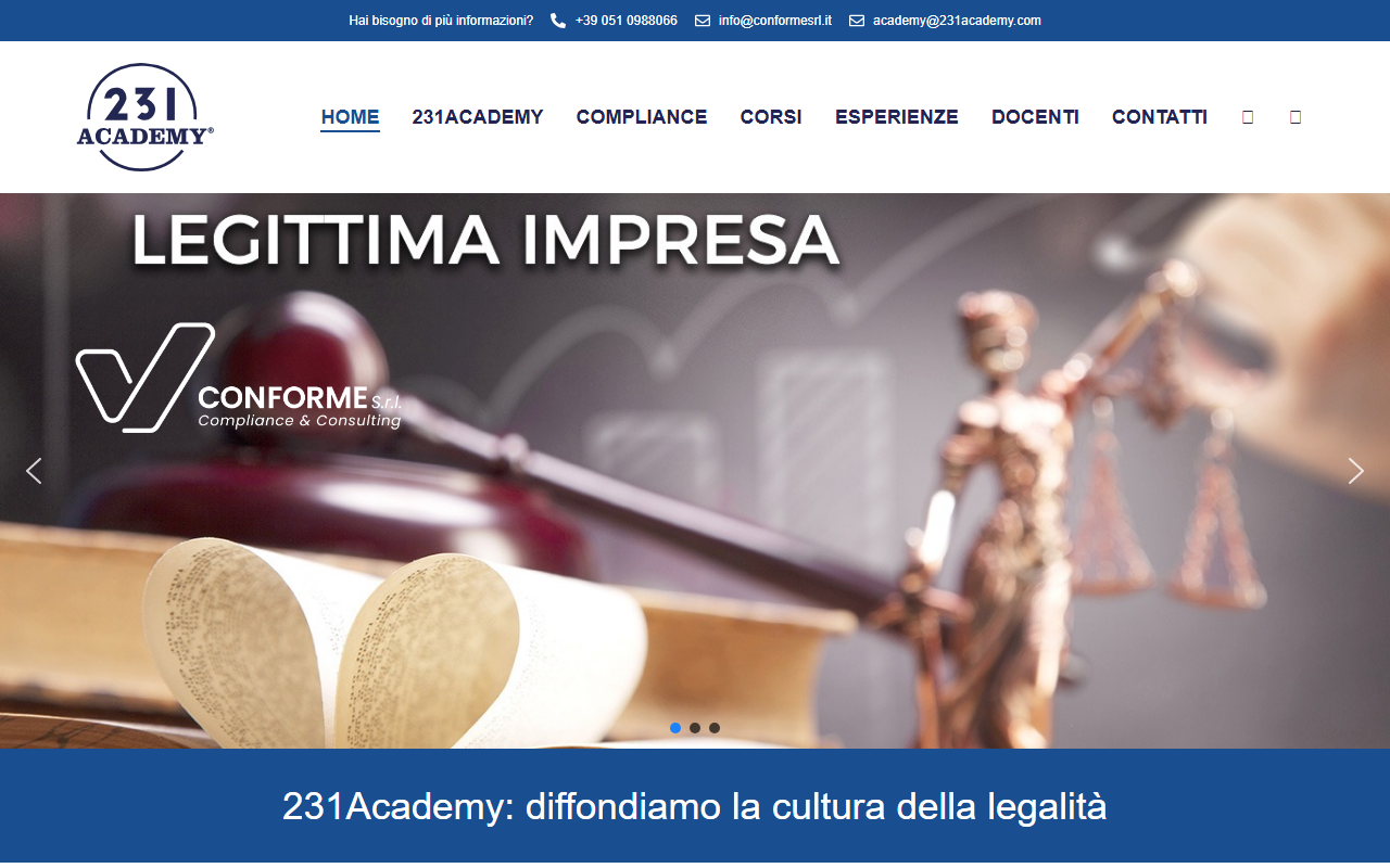 231academy.com screenshot